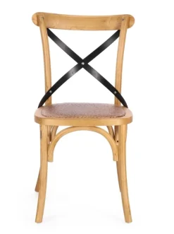 Online Bizzotto SEDIA CROSS METAL NATURALE