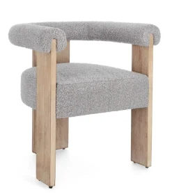 Online Bizzotto SEDIA EFFETTO BOUCLE' NATURALE GRIGIO - AGAPE