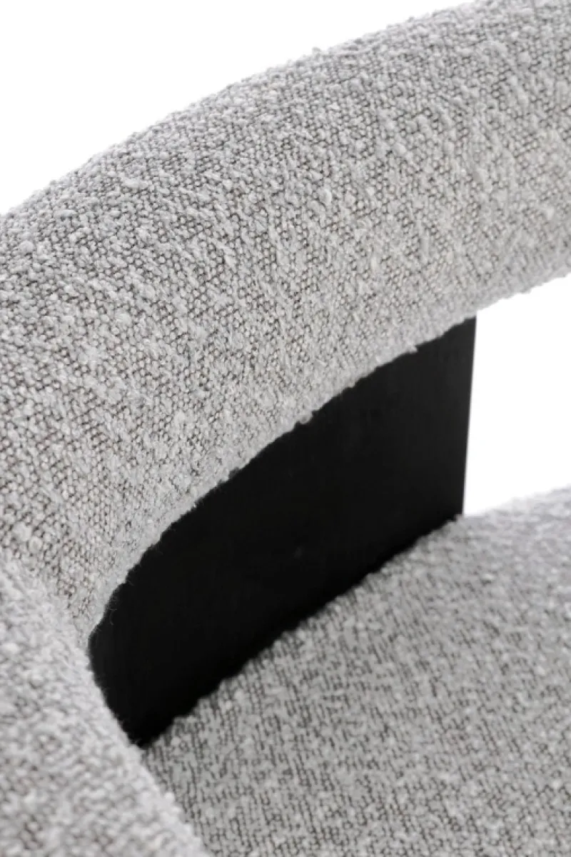 Best Bizzotto SEDIA EFFETTO BOUCLE' NERO GRIGIO - AGAPE