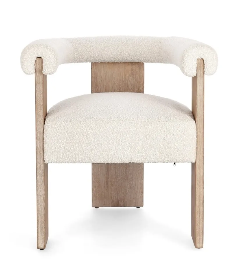 Best Bizzotto SEDIA EFFETTO BOUCLE' NATURALE - AGAPE