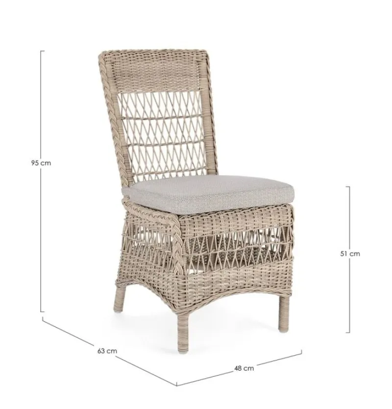 Clearance Bizzotto SEDIA IN ALLUMINIO - JUPITER