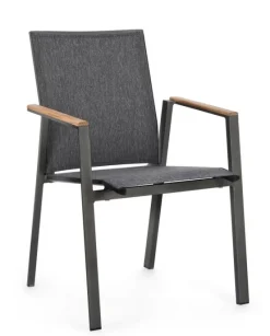 Online Bizzotto SEDIA IN ALLUMINIO ANTRACITE GK52 - CAMERON
