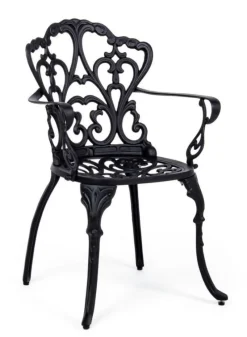 Bizzotto SEDIA IN ALLUMINIO ANTRACITE - VICTORIA