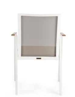Discount Bizzotto SEDIA IN ALLUMINIO BIANCO GK50 - CAMERON