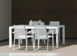 Sale Bizzotto SEDIA IN ALLUMINIO IMPILABILE BIANCO CX21 - KONNOR