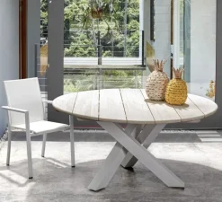 Sale Bizzotto SEDIA IN ALLUMINIO IMPILABILE BIANCO CX21 - KONNOR