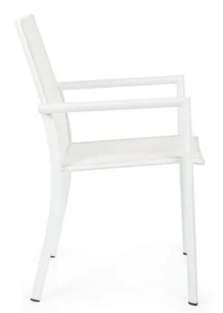 Sale Bizzotto SEDIA IN ALLUMINIO IMPILABILE BIANCO CX21 - KONNOR