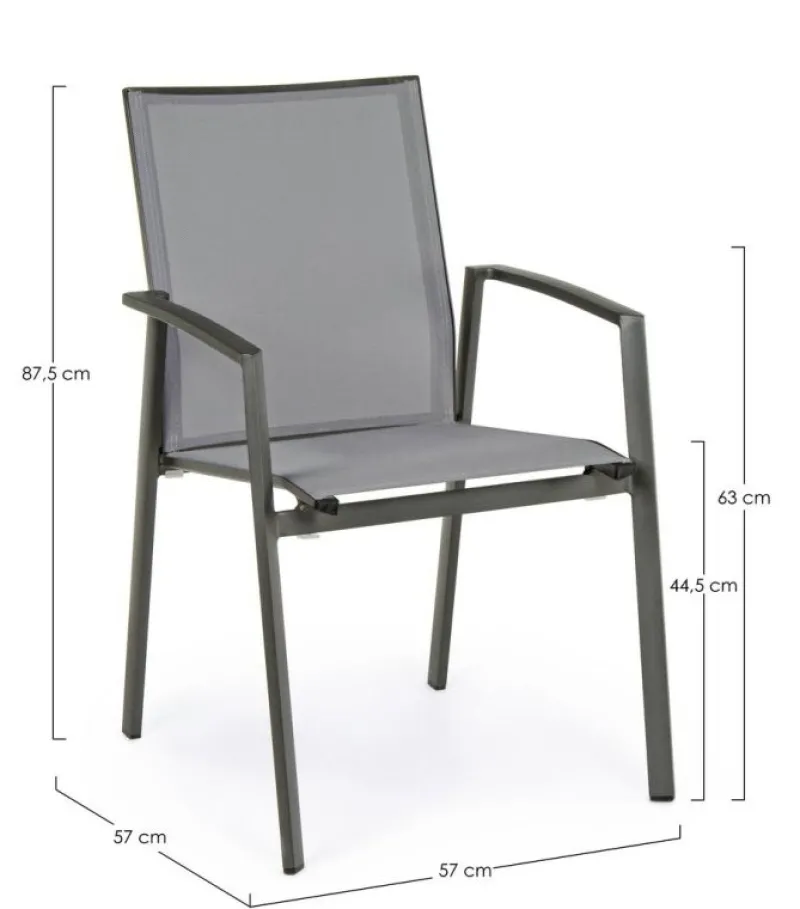 Hot Bizzotto SEDIA IN ALLUMINIO IMPILABILE - CRUISE