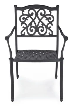 Clearance Bizzotto SEDIA IN ALLUMINIO IMPILABILE ANTRACITE- IVREA