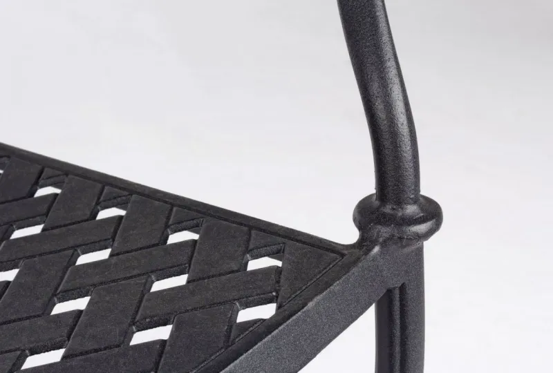 Clearance Bizzotto SEDIA IN ALLUMINIO IMPILABILE ANTRACITE- IVREA