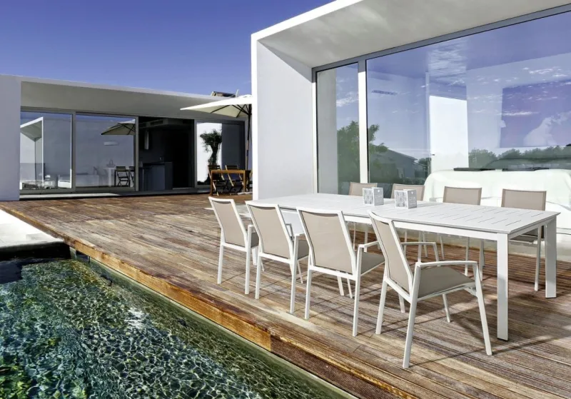 Sale Bizzotto SEDIA IN ALLUMINIO IMPILABILE BIANCO GK50 - CRUISE