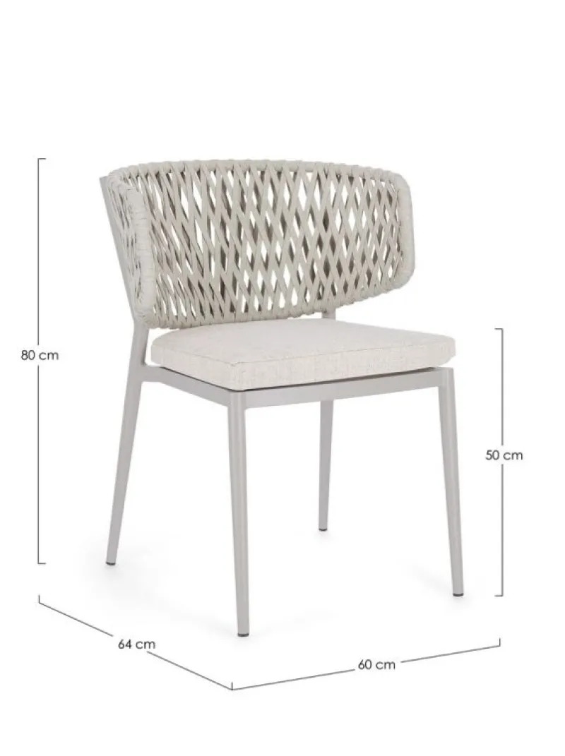 Outlet Bizzotto SEDIA IN CORDA MOON WG24 - NOELIA