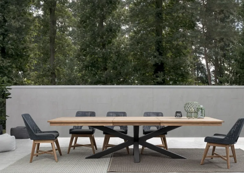 Outlet Bizzotto SEDIA IN CORDA PER ESTERNO COLOR ARDESIA - HESPERIA