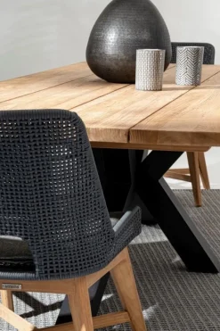 Outlet Bizzotto SEDIA IN CORDA PER ESTERNO COLOR ARDESIA - HESPERIA