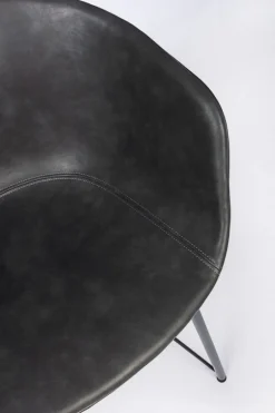Online Bizzotto SEDIA IN ECOPELLE ANTRACITE - WARHOL