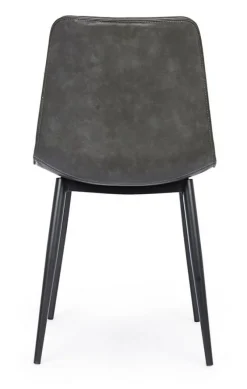 Online Bizzotto SEDIA IN ECOPELLE ANTRACITE - KYRA