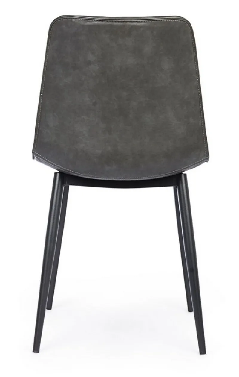 Online Bizzotto SEDIA IN ECOPELLE ANTRACITE - KYRA