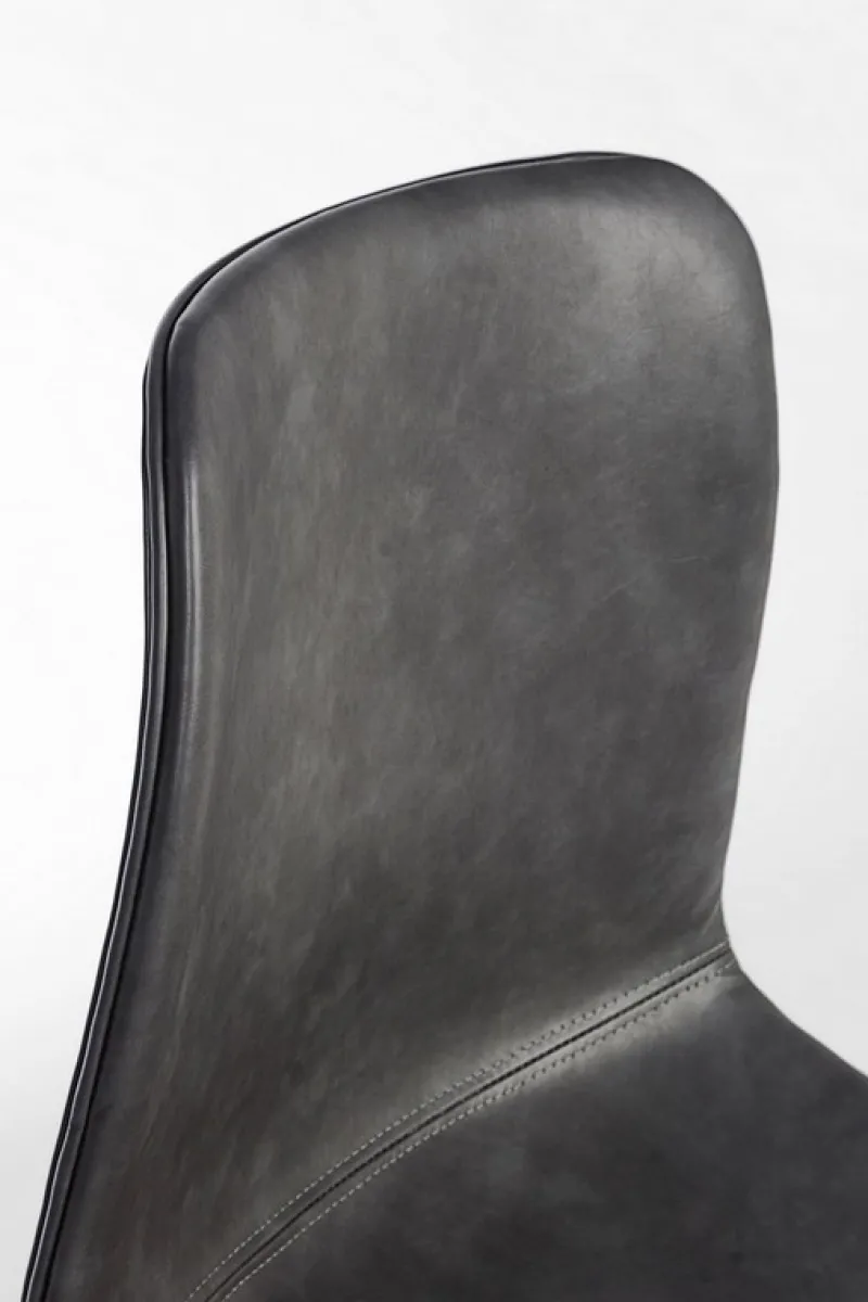 Online Bizzotto SEDIA IN ECOPELLE ANTRACITE - KYRA