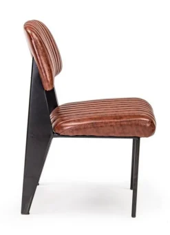 Bizzotto SEDIA IN ECOPELLE ARANCIO SCURO - NELLY