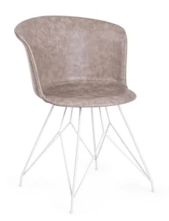 Hot Bizzotto SEDIA IN ECOPELLE BEIGE - LOFT