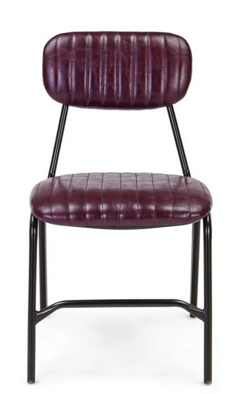 Discount Bizzotto SEDIA IN ECOPELLE BORDEAUX - DEBBIE