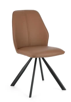 Outlet Bizzotto SEDIA IN ECOPELLE COGNAC - MAXWELL
