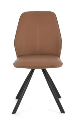 Outlet Bizzotto SEDIA IN ECOPELLE COGNAC - MAXWELL