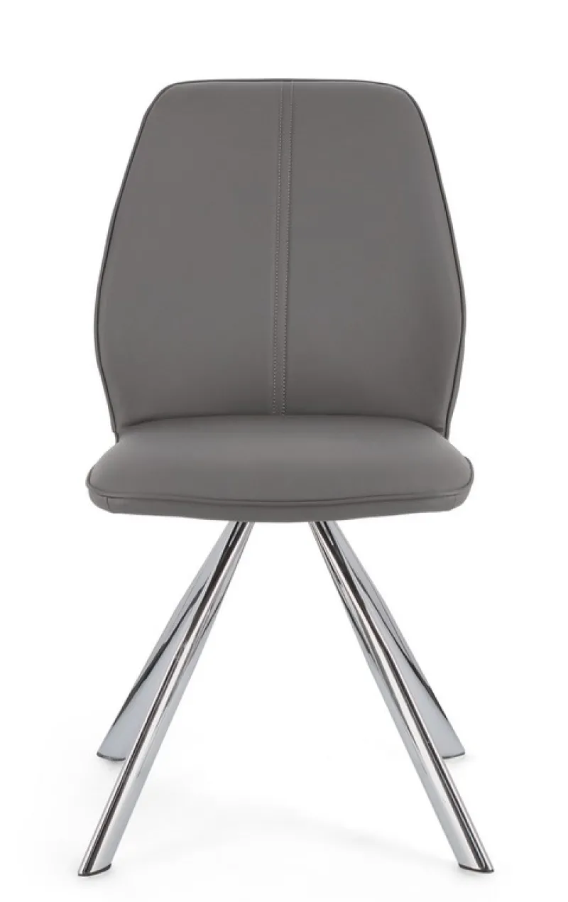 Outlet Bizzotto SEDIA IN ECOPELLE GRIGIA - MAXWELL