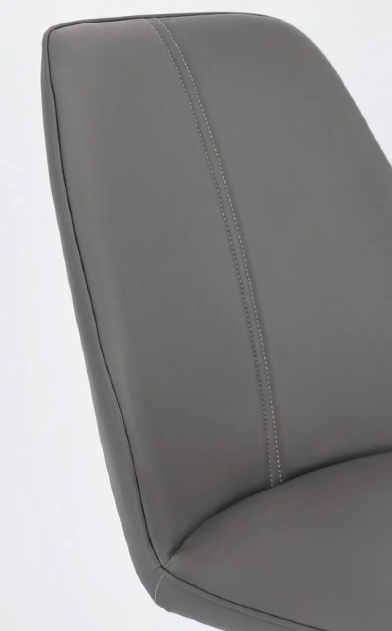 Outlet Bizzotto SEDIA IN ECOPELLE GRIGIA - MAXWELL