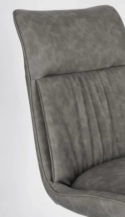 Outlet Bizzotto SEDIA IN ECOPELLE GRIGIO - JORDAN