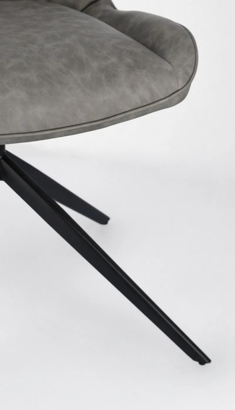 Outlet Bizzotto SEDIA IN ECOPELLE GRIGIO - JORDAN