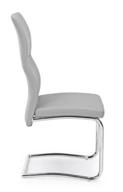 Outlet Bizzotto SEDIA IN ECOPELLE GRIGIO CHIARO - THELMA