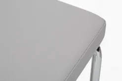 Outlet Bizzotto SEDIA IN ECOPELLE GRIGIO CHIARO - THELMA