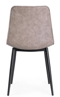 Bizzotto SEDIA IN ECOPELLE NERA - KYRA