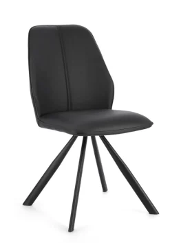 Hot Bizzotto SEDIA IN ECOPELLE NERA - MAXWELL