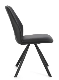 Hot Bizzotto SEDIA IN ECOPELLE NERA - MAXWELL