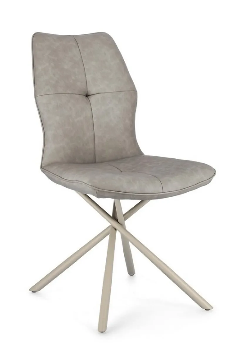 Discount Bizzotto SEDIA IN ECOPELLE TORTORA - KEPLER