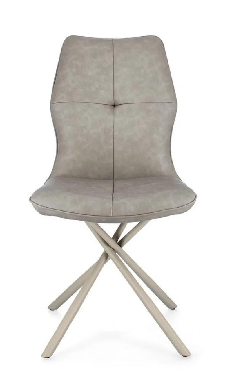 Discount Bizzotto SEDIA IN ECOPELLE TORTORA - KEPLER