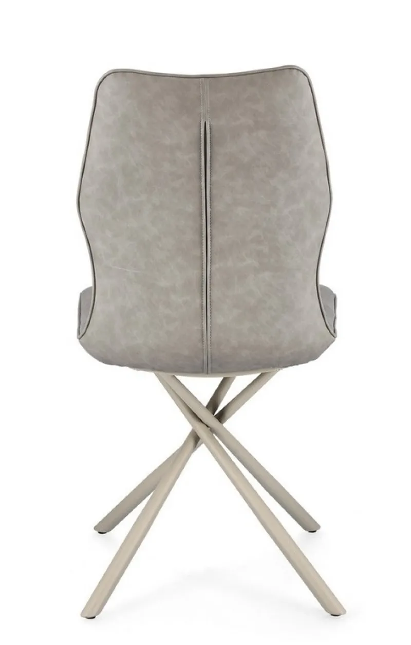 Discount Bizzotto SEDIA IN ECOPELLE TORTORA - KEPLER