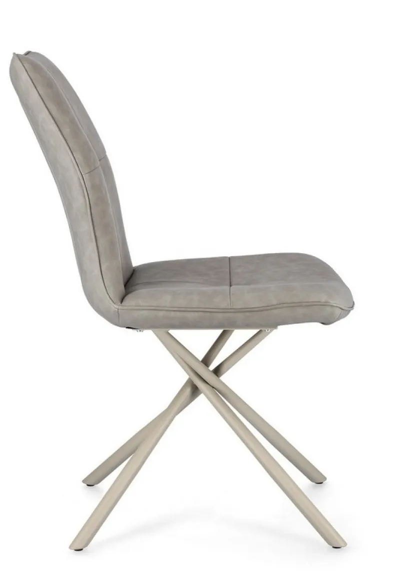 Discount Bizzotto SEDIA IN ECOPELLE TORTORA - KEPLER