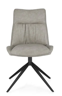 New Bizzotto SEDIA IN ECOPELLE TORTORA - JORDAN