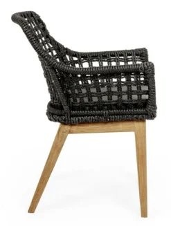 Sale Bizzotto SEDIA IN FIBRA SINTETICA NERA - MADISON