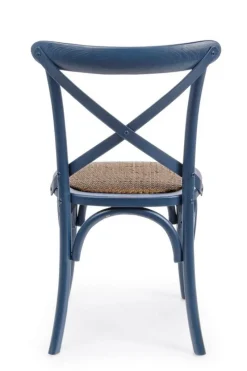 Bizzotto SEDIA IN LEGNO BLU - CROSS
