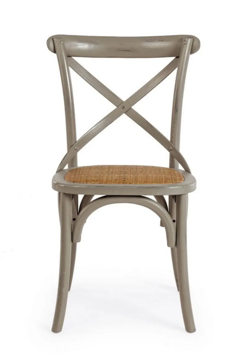 Online Bizzotto SEDIA IN LEGNO GRIGIO SCURO - CROSS