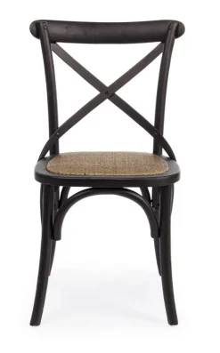 Sale Bizzotto SEDIA IN LEGNO NERA - CROSS