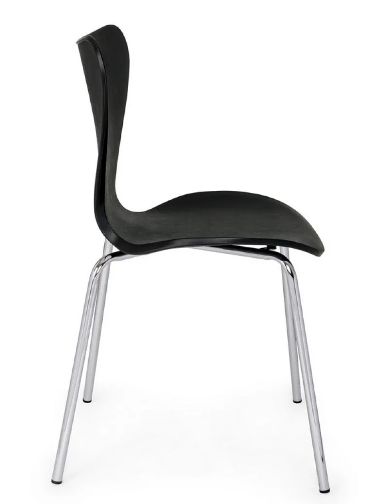 New Bizzotto SEDIA IN PLASTICA NERA - TESSA