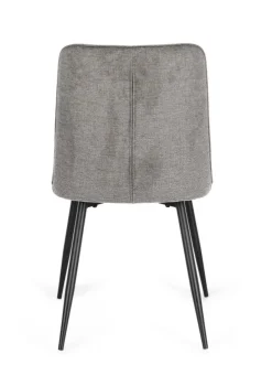 New Bizzotto SEDIA IN TESSUTO GRIGIO SCURO - CORA