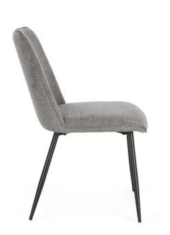 New Bizzotto SEDIA IN TESSUTO GRIGIO SCURO - CORA