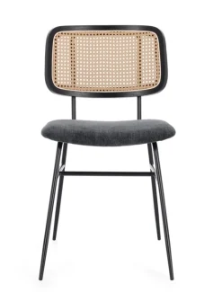 Bizzotto SEDIA IN TESSUTO GRIGIO SCURO - GLENNA