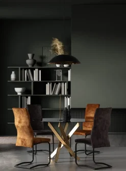 Discount Bizzotto SEDIA IN VELLUTO GIALLO - THELMA